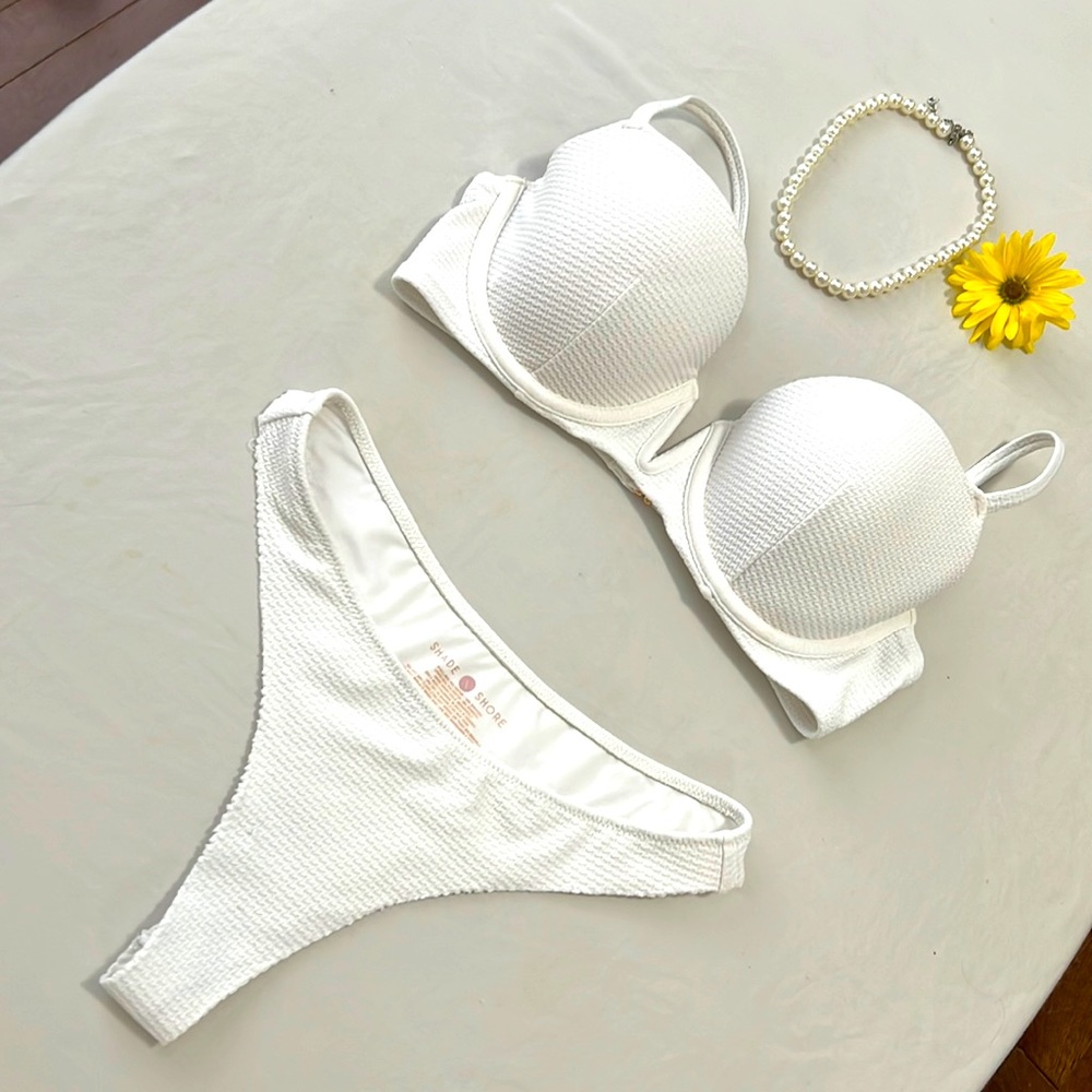 Shade shore White Bikini